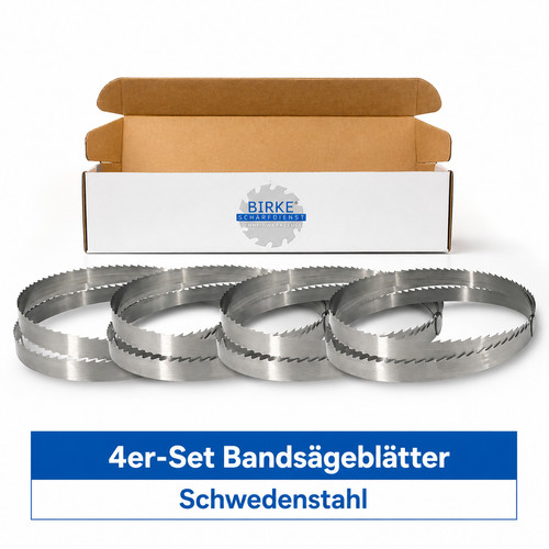4er set bandsägeblätter - set,